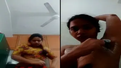 Tamil girl hairy pussy shaved in the bathroom