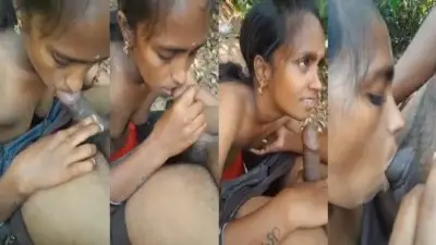 Trichy real item sexy outdoor deep blowjob to boyfriend